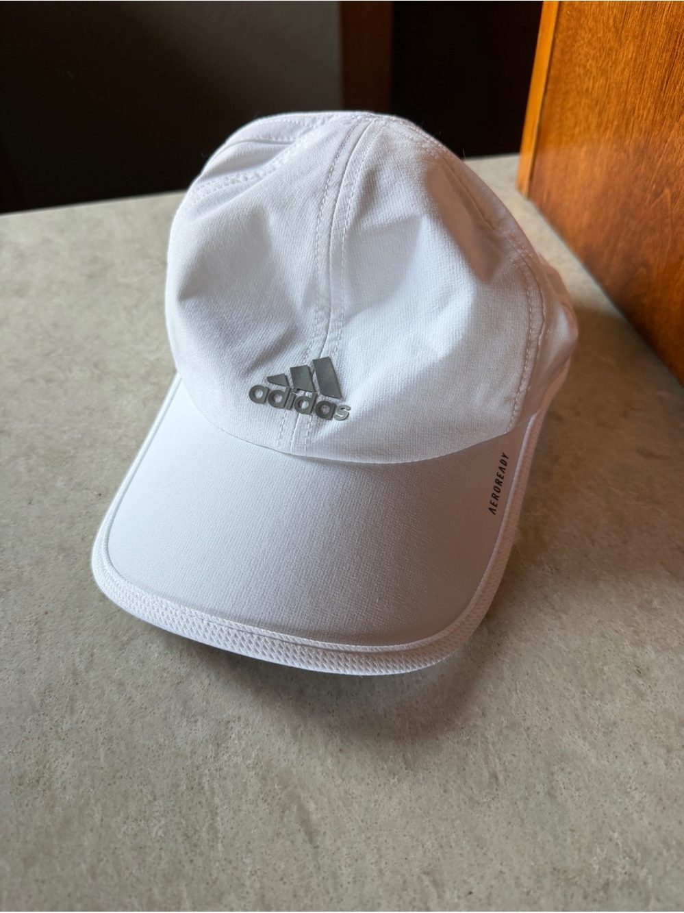 adidas White AEROREADY Performance Baseball Cap. womens.